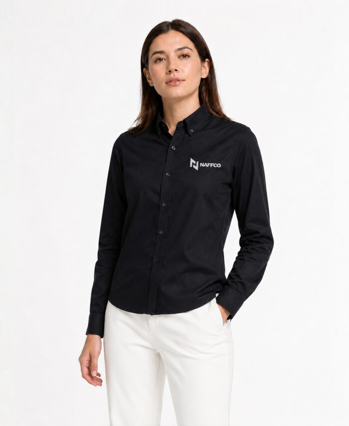 NAFFCO Ladies Full Sleeve Shirt – Black