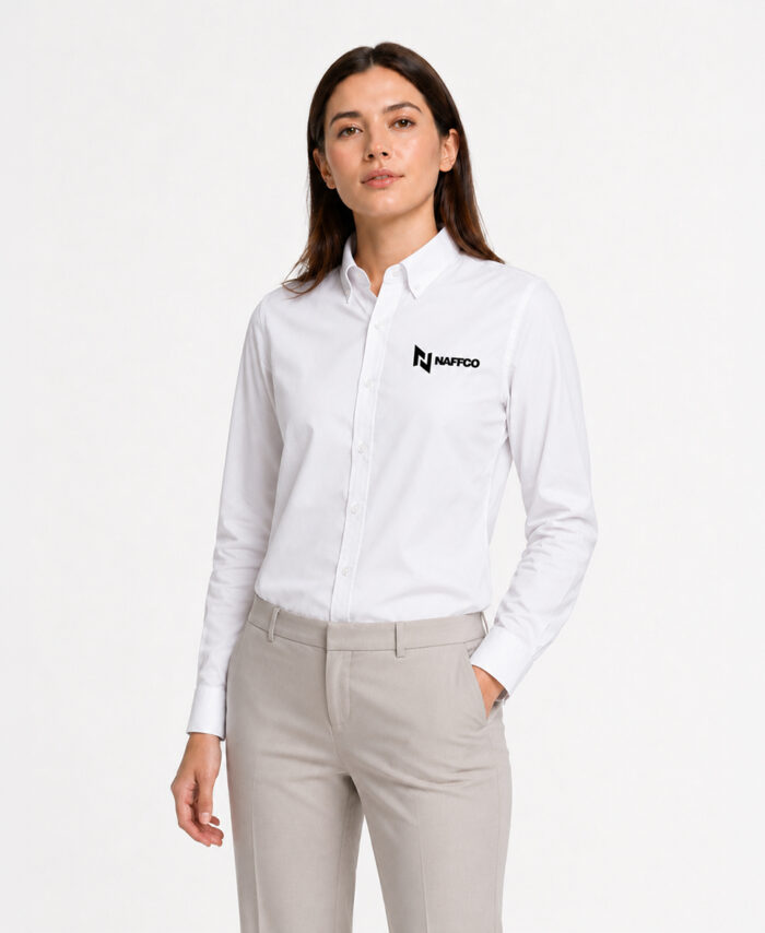 NAFFCO Ladies Full Sleeve Shirt – White