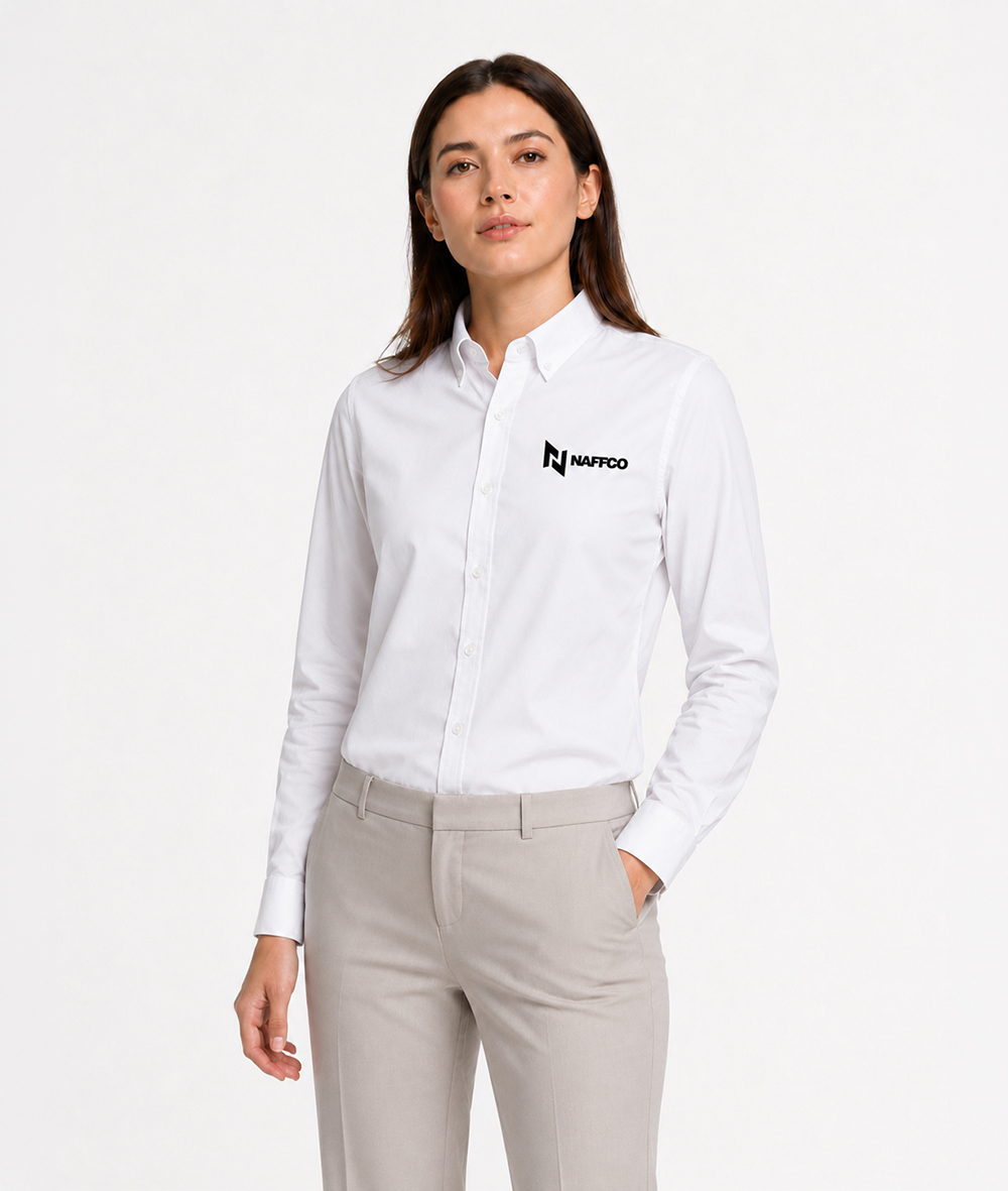 NAFFCO Ladies Full Sleeve Shirt – White